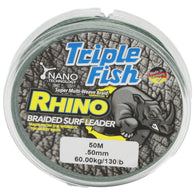 TripleFish rhino braid leader 50m .50mm 130lb green