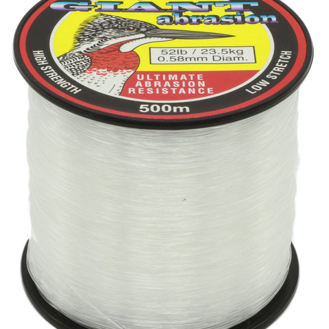 Giant Abrasion Nylon .58mm 23.5kg-52lb Clear 500m
