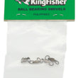 Ball bearing swivel - 2 solid rings, Size 0 - 4 pack
