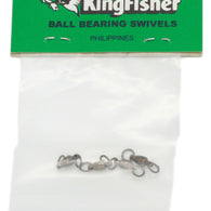 Ball bearing swivel - 2 solid rings, Size 0 - 4 pack