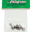 Ball bearing swivel - 2 solid rings, Size 3 - 4 pack