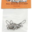 Ball bearing swivel - 1 ring & US snap,  3x2 - 4 pack