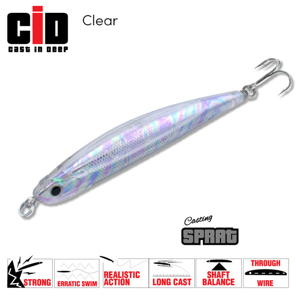 Casting Sprat 80mm 21g - Clear