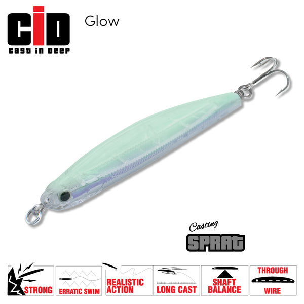 Casting Sprat 90mm 30g - Glow