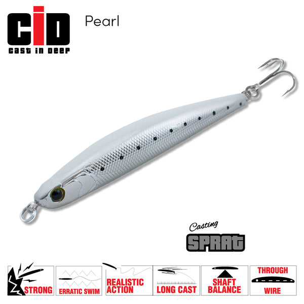 Casting Sprat 80mm 21g - Pearl