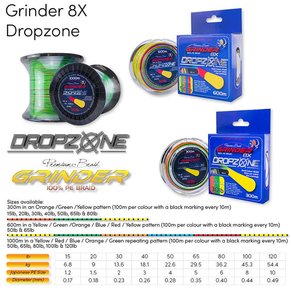 Drop zone braid 80lb 600m