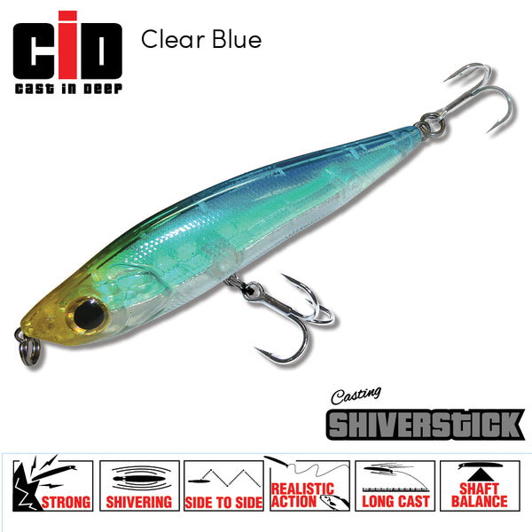 Shiverstick 65mm 11g - Clear Blue