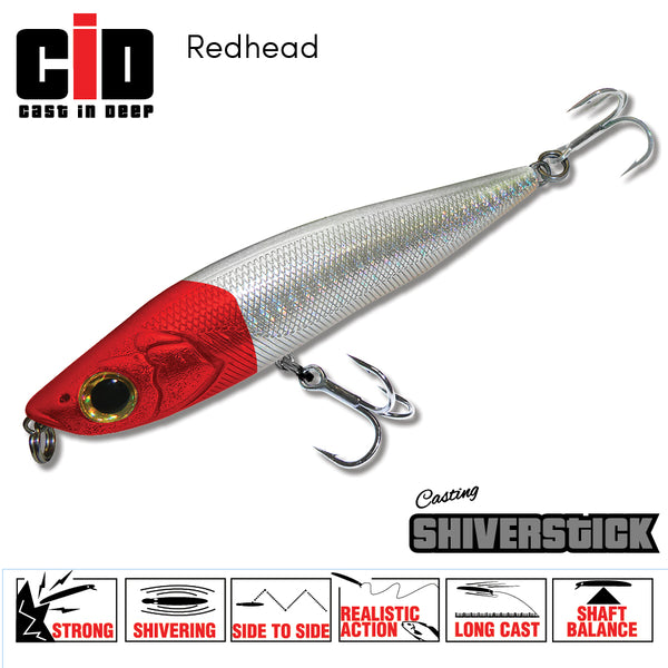 Shiverstick 95mm 22g - Red Head