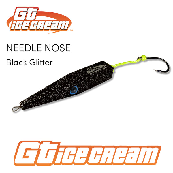 GT Ice cream Needle Nose BLACK GLITTER 1.5oz